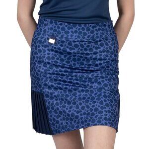Nancy Lopez Women's Corsica/Navy Multi Flirty Lux Printed Golf Skort - 3XL